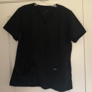 Black scrub top